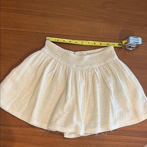 Anine Bing Cream Textured Skirt